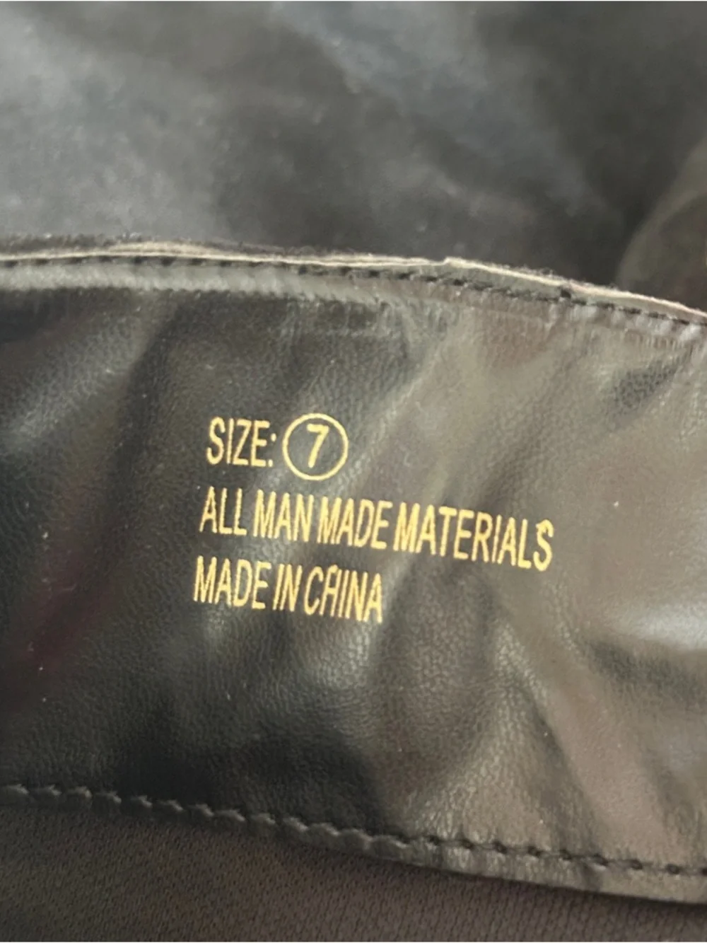 Lulu's Women's Black Suede Over-the-Knee Zip Up Block Heel Boots Size 7 - Picture 6 of 10